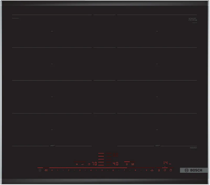 Picture of 
														Индукционен плот за вграждане Bosch PXY675DC1E + 5 години гаранция 
						
