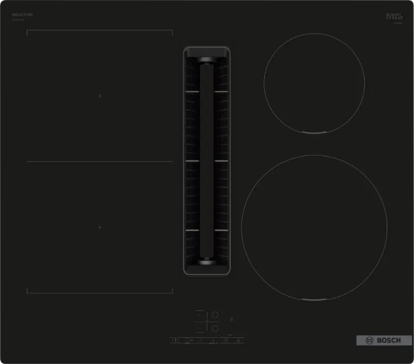 Снимка на Серия 4  Индукционен плот с вградена вентилация 60 cm монтаж над плот без рамка    BOSCH PVS611B16E