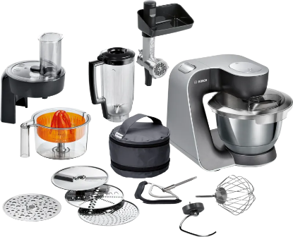 Снимка на Серия 4  Кухненска машина MUM 5 1000 W Черно, сребърно    BOSCH MUM58M59