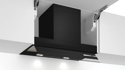 Picture of Серия 6  Интегриран аспиратор кубче 60 cm прозрачно стъкло, черен печат    BOSCH DBB67AM60