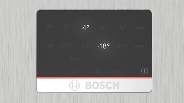 Снимка на Хладилник с фризер Bosch Serie 4 KGN397LDF, 363 л Неръждаема стомана