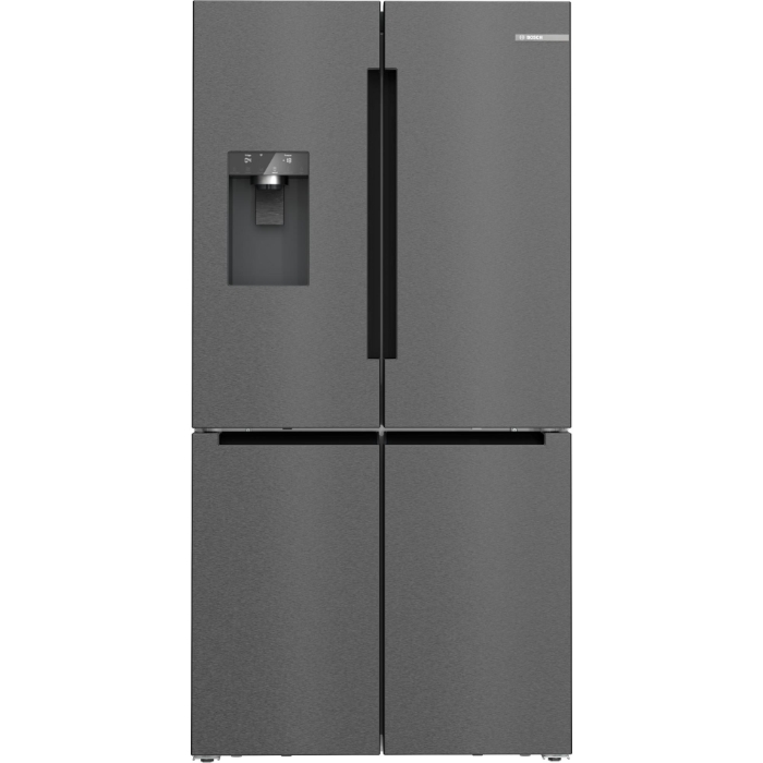 Снимка на Френски хладилник с долен фризер Bosch Serie 6 KFI96AXEA, 574 л ,183 x 90.5 cm,Черен, Неръждаема стомана