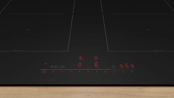 Снимка на Индукционен плот BOSCH  Серия 6 PVQ61CHB1E, 60 cm, Черно мат, монтаж над плот без рамка