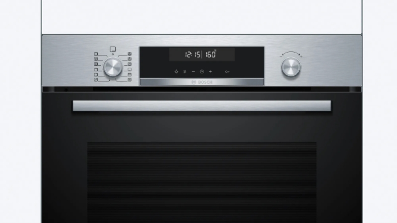 Снимка на Фурна за вграждане BOSCH  Serie 6  HBG578ES3  71 л 3600 W Черен, Неръждаема стомана