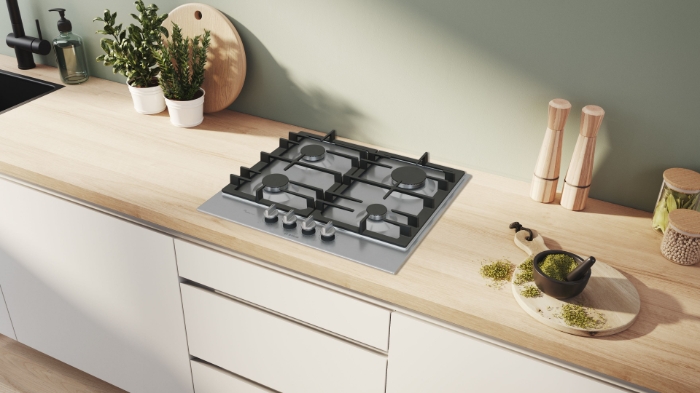 Снимка на Газов плот BOSCH Серия 6 PCP6A5I90, 60 cm, Неръждаема стомана