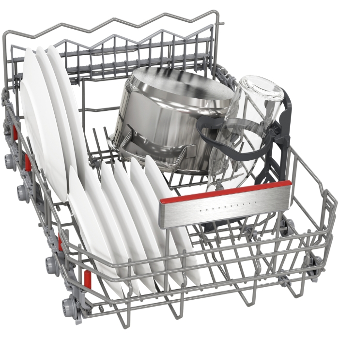 Снимка на Полуинтегрирана съдомиялна BOSCH Серия 6 SPI6EMS21E, Неръждаема стомана, 45 cm