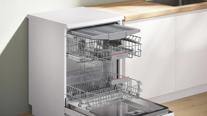 Снимка на Свободностояща съдомиялна BOSCH Серия 4 SMS4HVW14E, 60 cm, Бяло