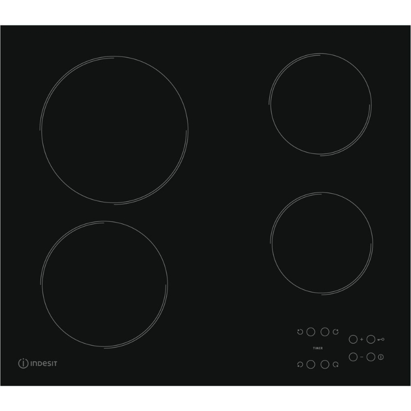 Picture of Керамичен  плот Indesit RI 161 C , Черен ,60 см  4 zone(s)