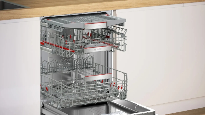 Снимка на Полуинтегрирана съдомиялна BOSCH Серия 4  SMI4ECS31E , 60 cm Неръждаема стомана