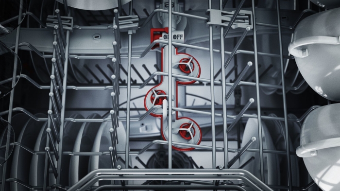 Снимка на Полуинтегрирана съдомиялна BOSCH Серия 6 SMI6ZCS16E , 60 cm Неръждаема стомана