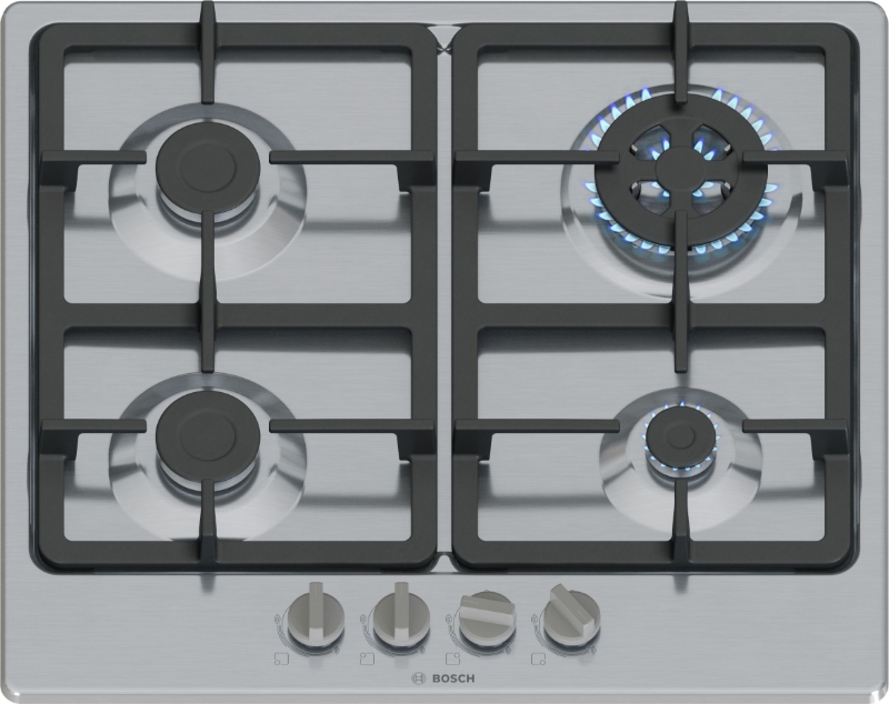 Picture of Газов плот BOSCH Серия 4 PGH6B5K90, 60 cm, Неръждаема стомана