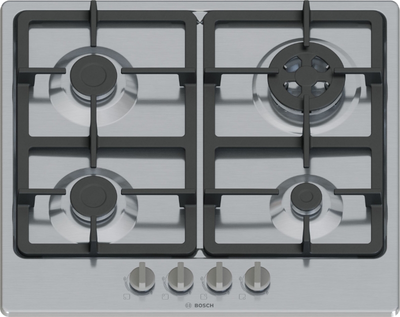 Picture of Газов плот BOSCH Серия 4 PGH6B5K90, 60 cm, Неръждаема стомана