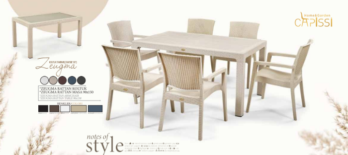 Picture of Маса “Rattan 90/150” – Капучино