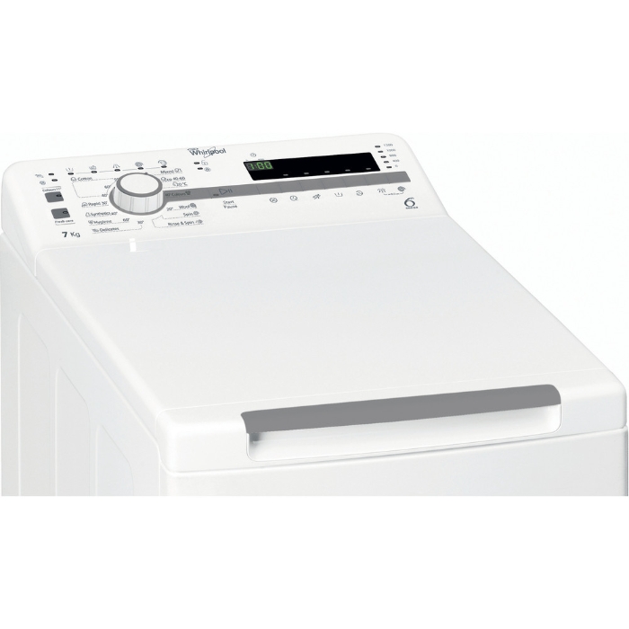 Снимка на Свободностояща пералня с горно зареждане Whirlpool  TDLR 7220SS ,  7,0 кг