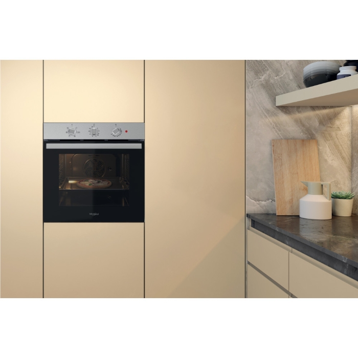 Снимка на Електрическа фурна за вграждане Whirlpool  OMR35HR0X , 71 л 2750 W Черен, Неръждаема стомана