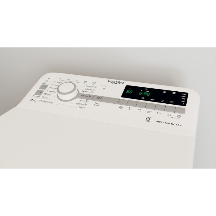 Снимка на Пералня Whirlpool TDLR 7231BS , 1200 об./мин., 7.00 kg, D , Бял