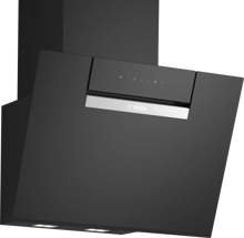 Снимка на Стенен аспиратор BOSCH DWK67FN60 , 60 cm прозрачно стъкло, черен печат