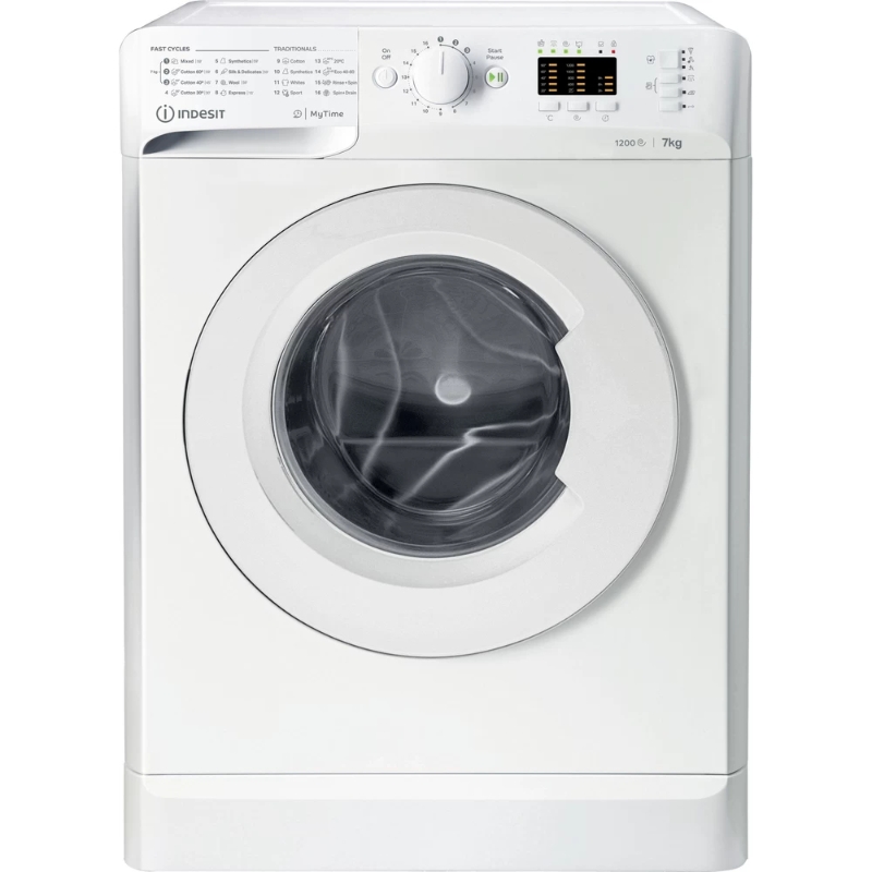 Снимка на Перална машина Indesit MTWA 71252 W EE, 7 кг 1200 об/мин, Бяла