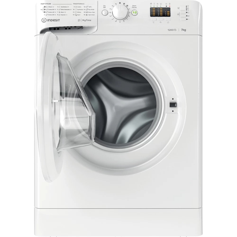 Снимка на Перална машина Indesit MTWA 71252 W EE, 7 кг 1200 об/мин, Бяла