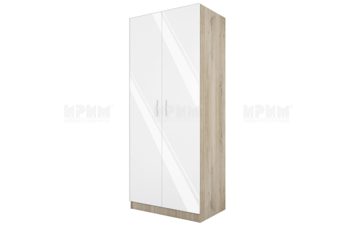 Гардероб City 1001 гланц сонома тъмна