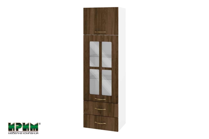 Picture of БФ Пасифик-11- 101 - с повдигаща врата, витрина и 2 чекмеджета - 400/300/1320мм