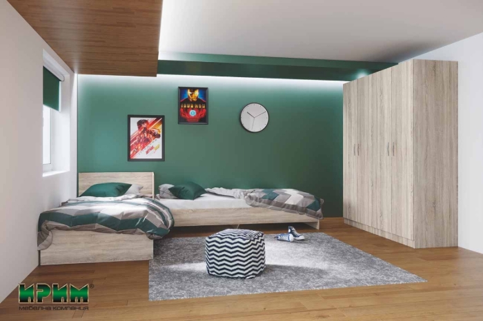 Picture of Спален комплект Сити 7066 сонома тъмна